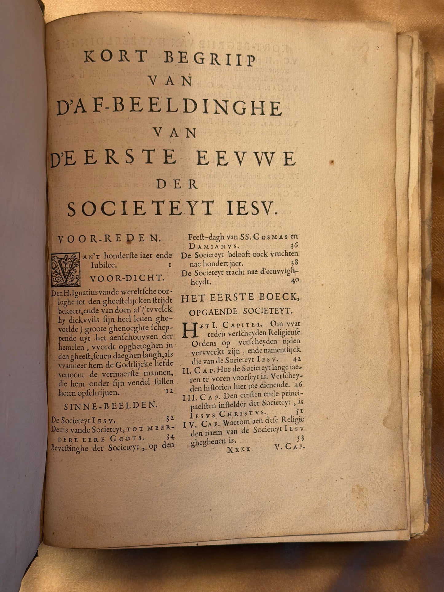 Af-beeldinghe van d'eerste eeuwe der scoieteyt Iesu. t'Antwerpen, inde Plantiinsche druckeriie, 1640.