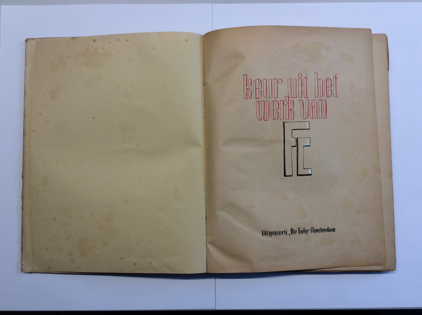 [Amsterdamse School] Cohen, Fré (1903-1943) ‘Keur uit het werk van Fré Cohen’