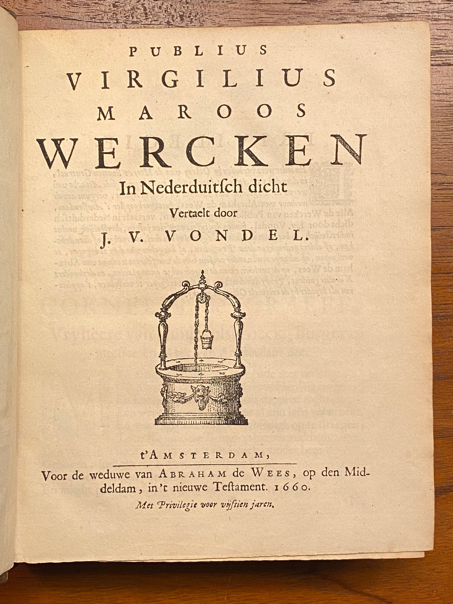 J. v. Vondel, 1. Publius Ovidius nasoos heldinnebrieven. Amsterdam, Gerard Onder de Linden, 1715. 2. Palamedes. Amersfoort, Pieter Brakman, 1736. 3. Hekeldichten. Amersfoort, Pieter Brakman, 1736. 4. De vaderen. Leiden, Jan vander Deyster, 1722