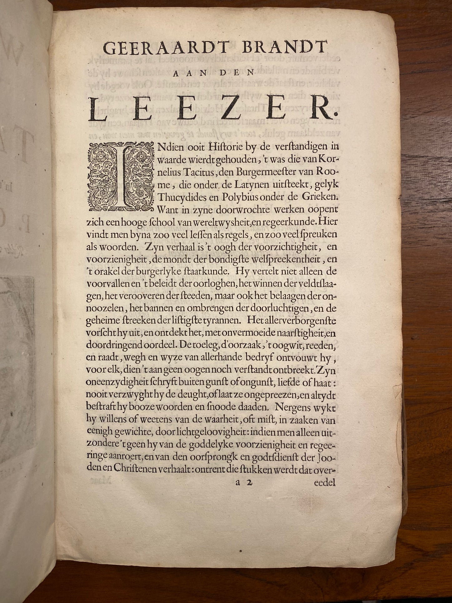 Alle de werken van C. Corn. Tacitus, In 't Hollandtsch vertaalt door den Heer P.C. Hooft. Te Amsterdam by Hendrik Wetstein en Pieter Scepérus tot Leyden by Daniel van den Dalen tot Utrecht by Willem van de Water, 1704