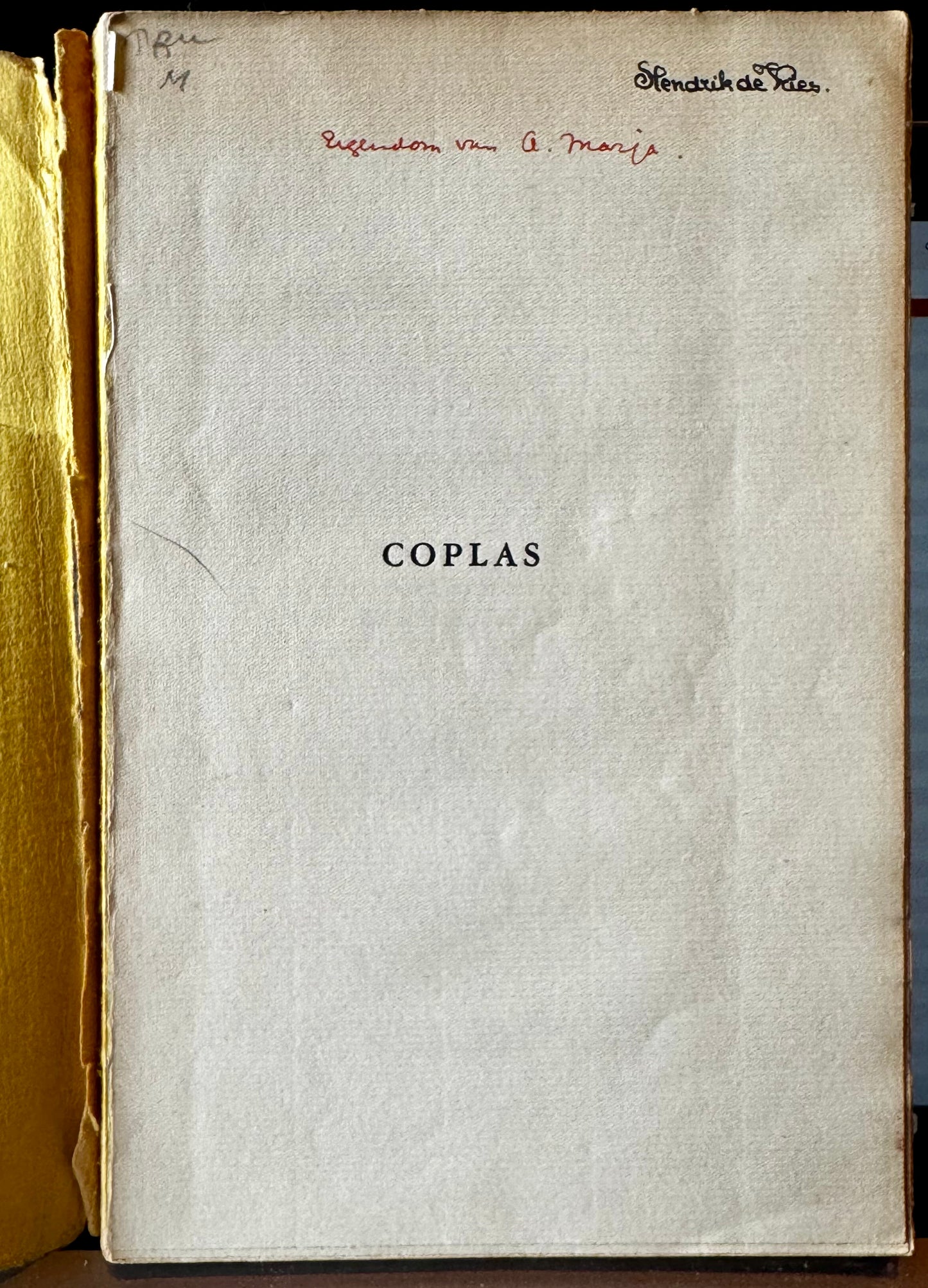 Hendrik de Vries, Coplas. Zevenhonderd liederen van het Spaansche volk.