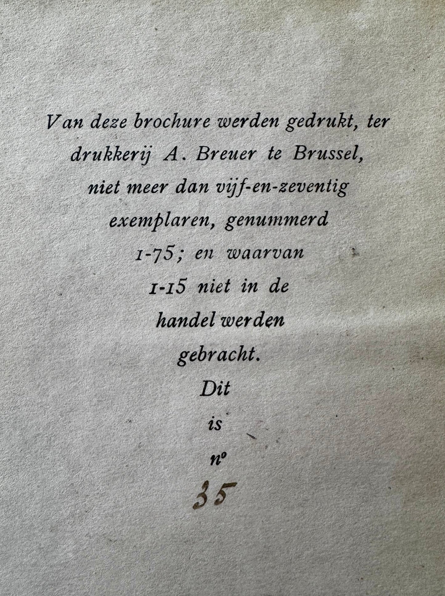 Edgar du Perron, Filter, negen-en-veertig kwatrijnen van Duco Perkens, Brussel, Raoul Simonson, 1925