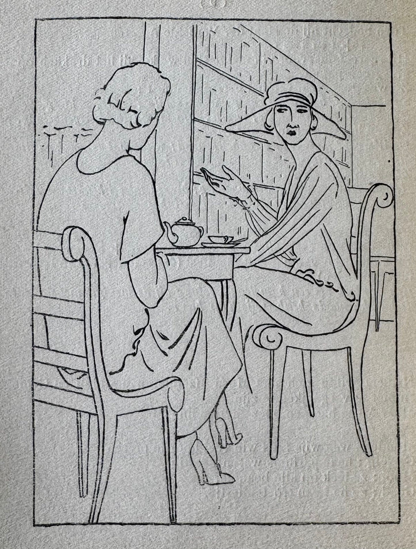 E. du Perron (Duco Perkens) Het roerend bezit. Met negen plaatjes van Oscar Duboux. Elsene-Brussel, A. Breuer,