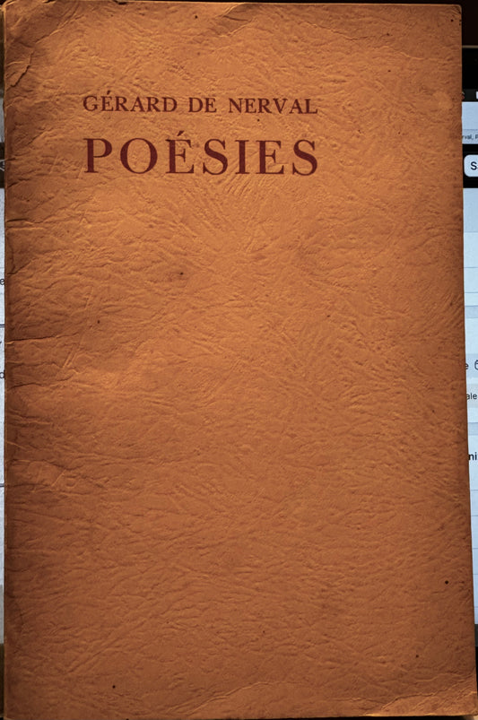 Gérard de Nerval, Poésies. A l'impremerie Javanaise en 50 exemplaires [1939]