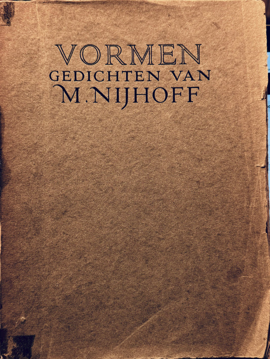 M. Nijhoff, Vormen. Gedichten. Bussum, C.A.J. van Dishoeck, 1924