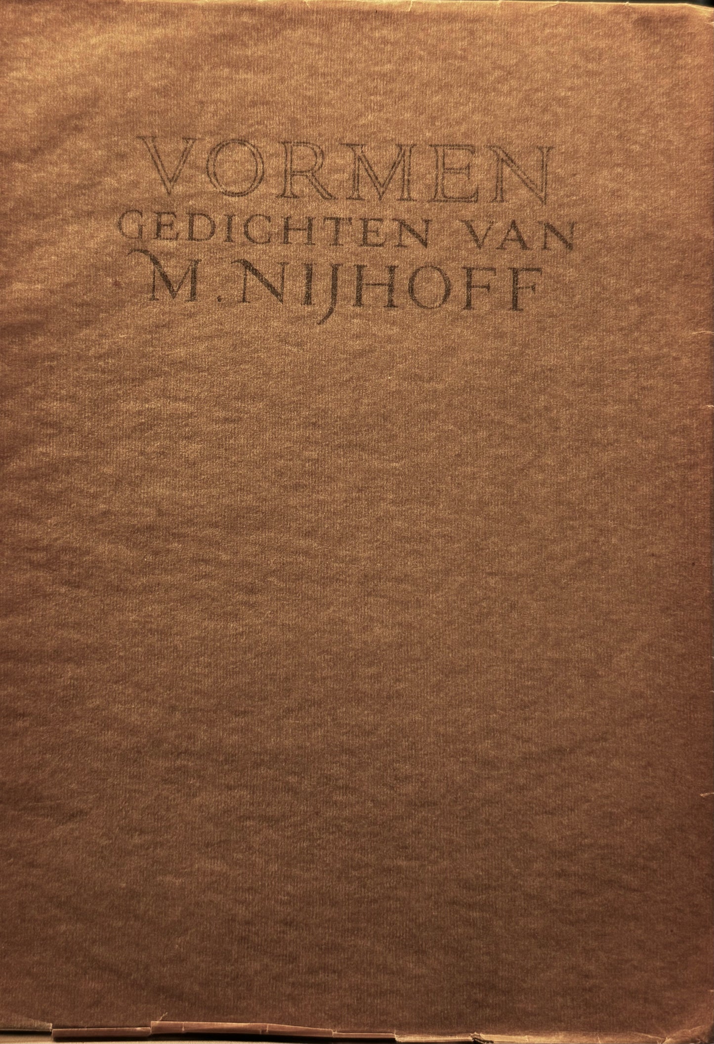M. Nijhoff, Vormen. Gedichten. Bussum, C.A.J. van Dishoeck, 1924
