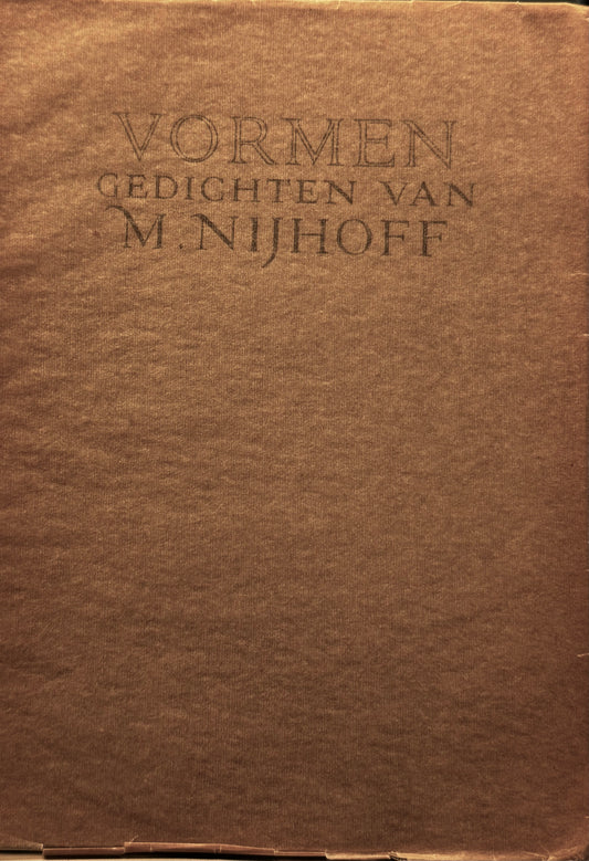 M. Nijhoff, Vormen. Gedichten. Bussum, C.A.J. van Dishoeck, 1924