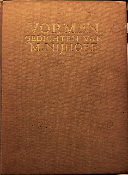 M. Nijhoff, Vormen. Gedichten. Bussum, C.A.J. van Dishoeck, 1924