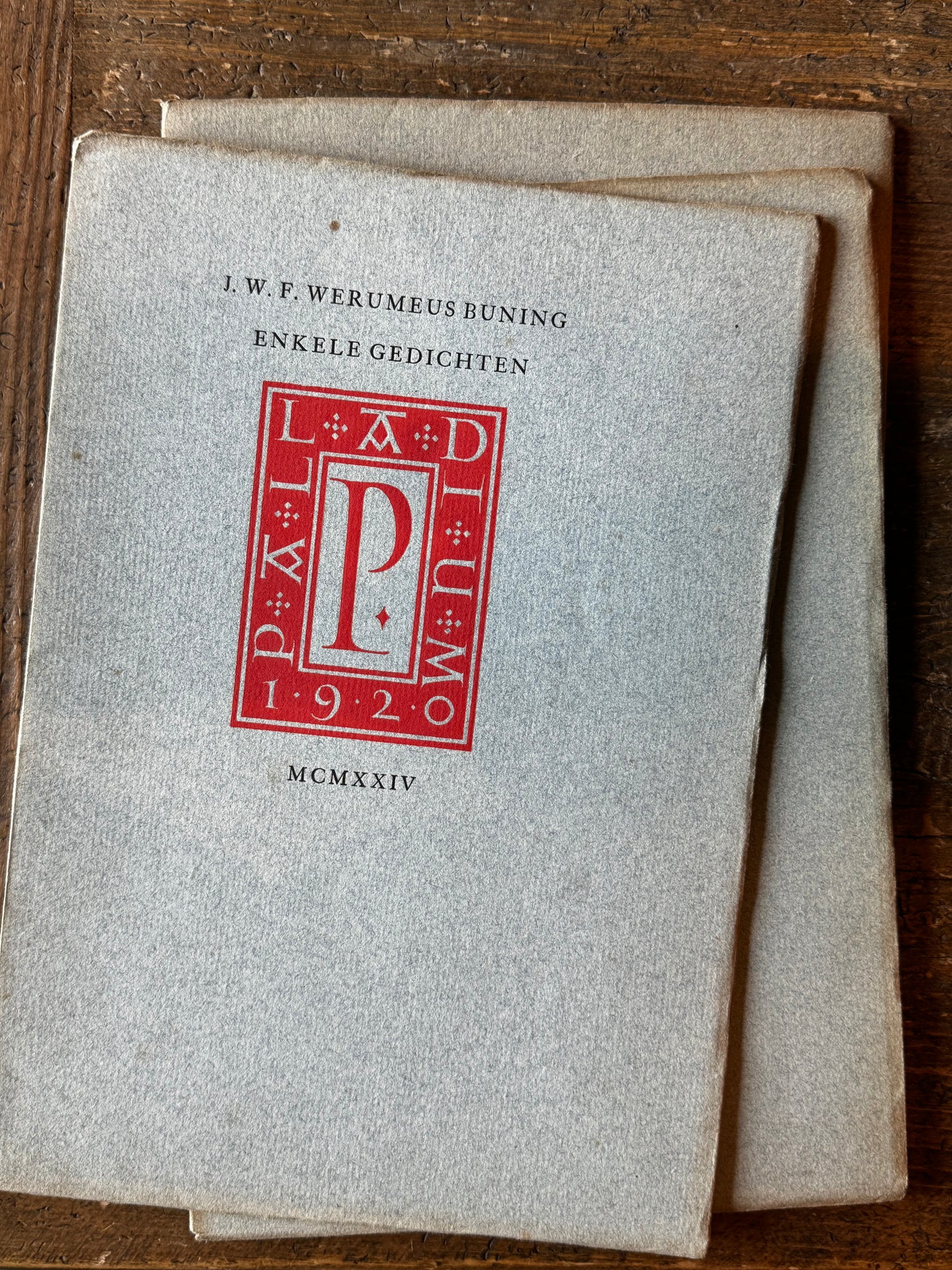 J.W.F. Werumeus Buning, Enkele gedichten. Palladium 1924