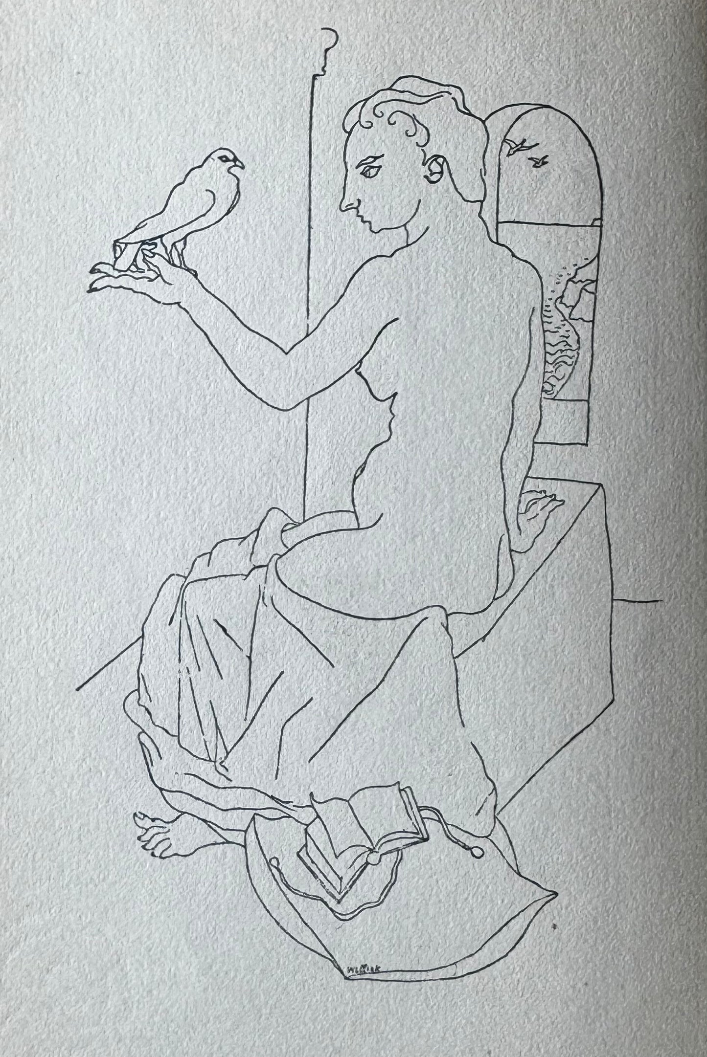 E. du Perron. Poging tot afstand, met een tekening van A.C. Willink. Brussel en Maastricht, A.A.M. Stols, 1928