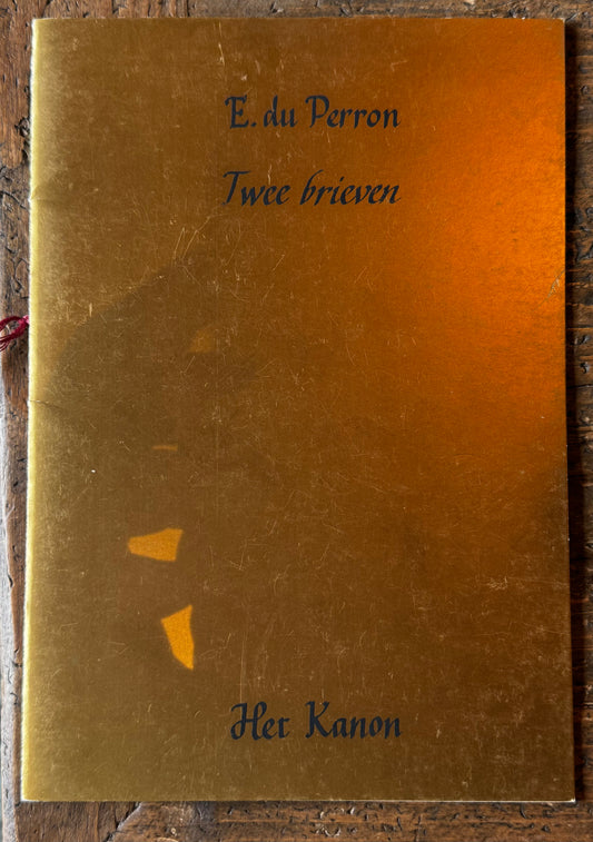 E. du Perron, Twee brieven, Antwerpen, Het Kanon, 1983
