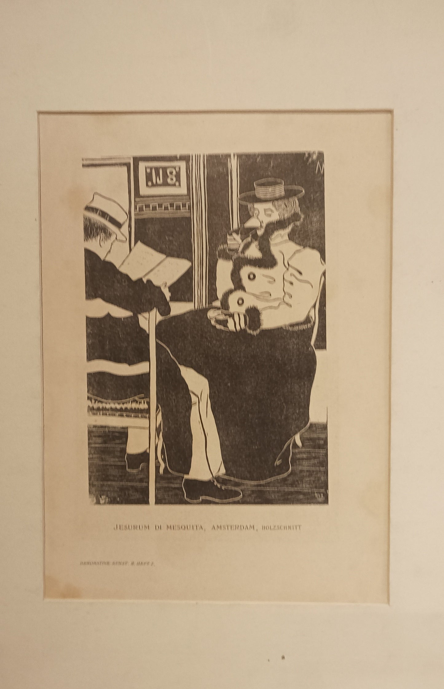 Mesquita, Samuel Jessurun de. In het café [1898].