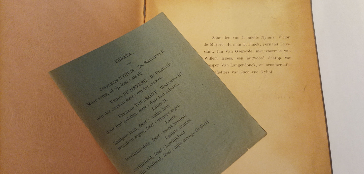 [Art Nouveau] Herman Teirlinck. Metter Sonnewende.