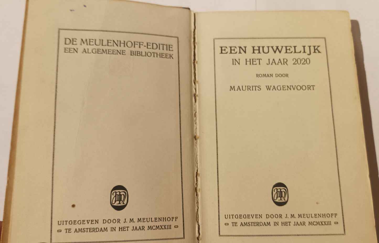 [Louis Couperus] Maurits Wagenvoort. Een huwelijk in het jaar 2020.