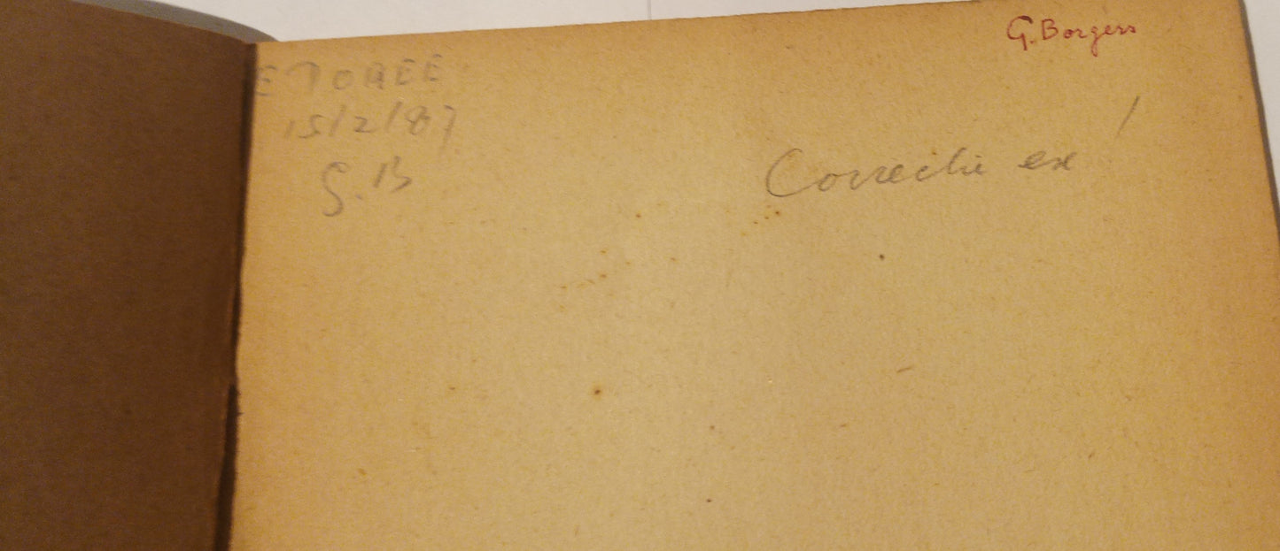 [Correctie-exemplaar]Ostaijen, Paul van. De trust der vaderlandsliefde. Met portret van de schrijver door Arnold Topp.