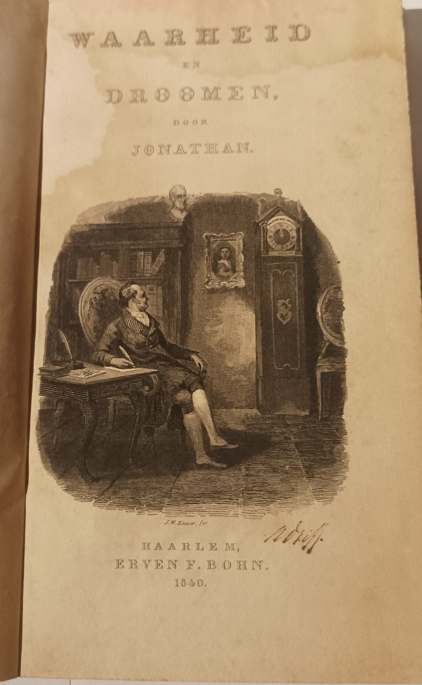 Jonathan (pseud. J.P. Hasebroek) Waarheid en droomen.