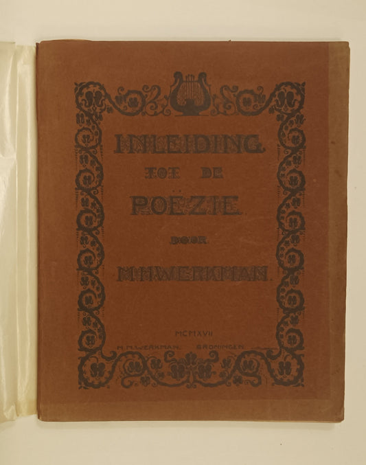 [H.N. Werkman. Jacob Israël de Haan] M.H. Werkman. Inleiding tot de poëzie.