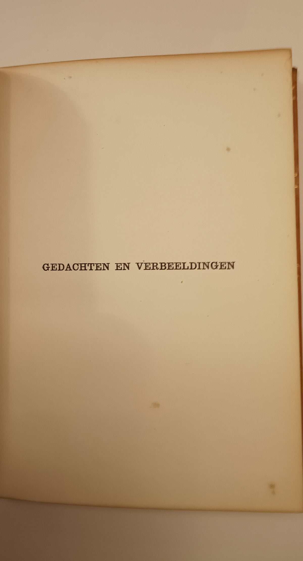 [Luxe] Jan Hofker. Gedachten en verbeeldingen. Met een Inleiding van L. van Deyssel.