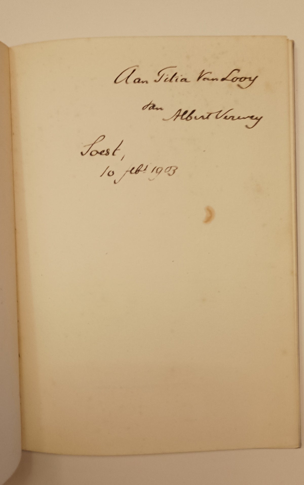 [Gesigneerd] Albert Verwey. Jacoba van Beieren.