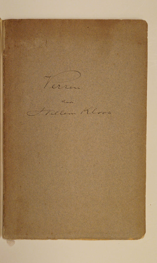 [Gesigneerd] Willem Kloos. Verzen.