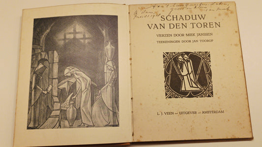 [Gesigneerd.] Miek Janssen. Schaduw van den toren. Verzen. Teekeningen door Jan Toorop. Amst