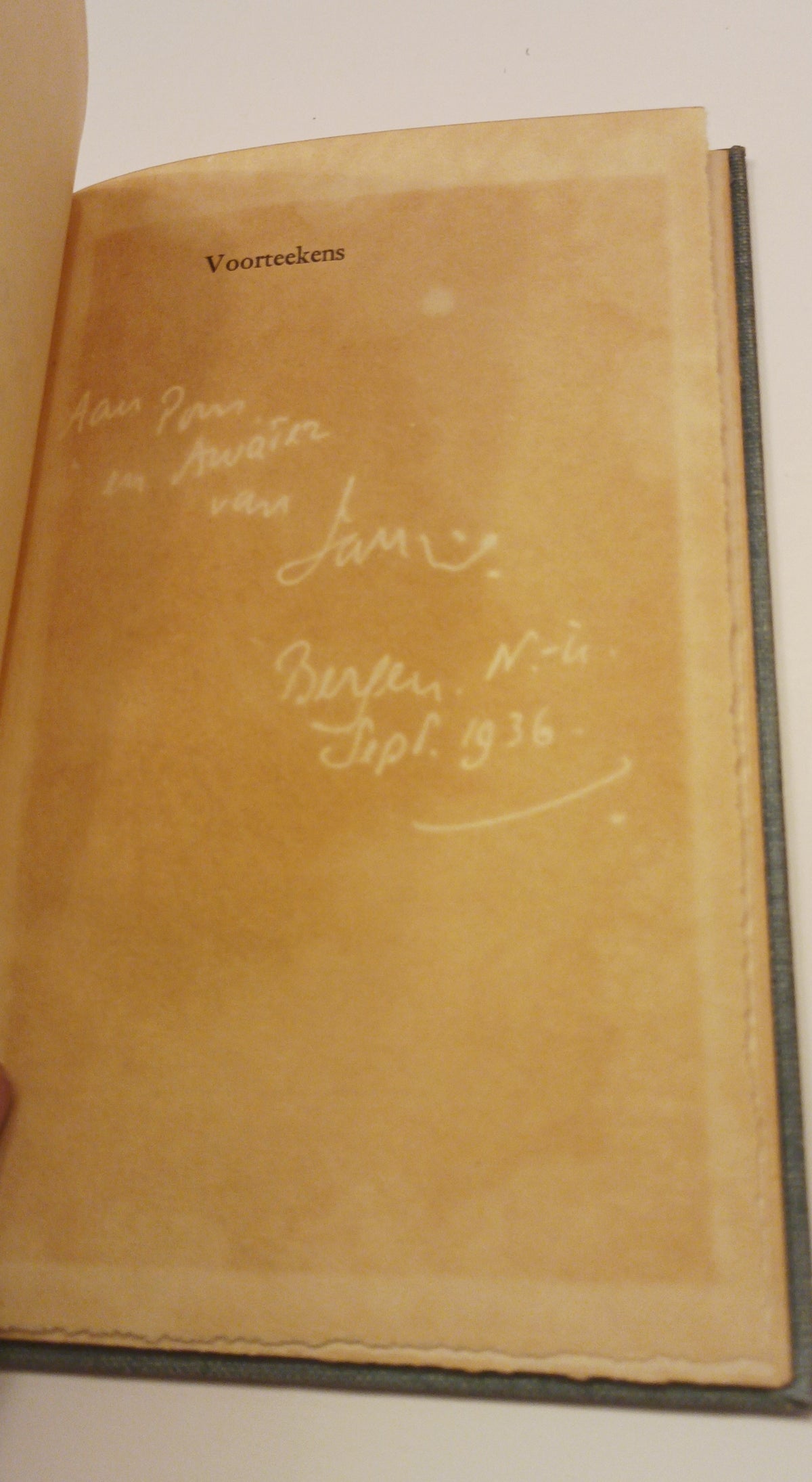 [Gesigneerd] A. Roland Holst. Voorteekens.