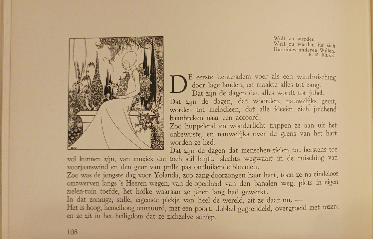 Nan Copijn. Yolanda. Het boek van bloei. Met teekeningen van O.[tto] Verhagen.