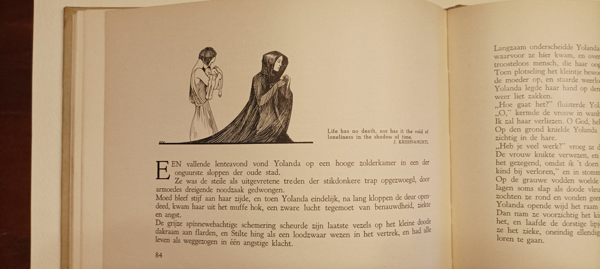 Nan Copijn. Yolanda. Het boek van bloei. Met teekeningen van O.[tto] Verhagen.