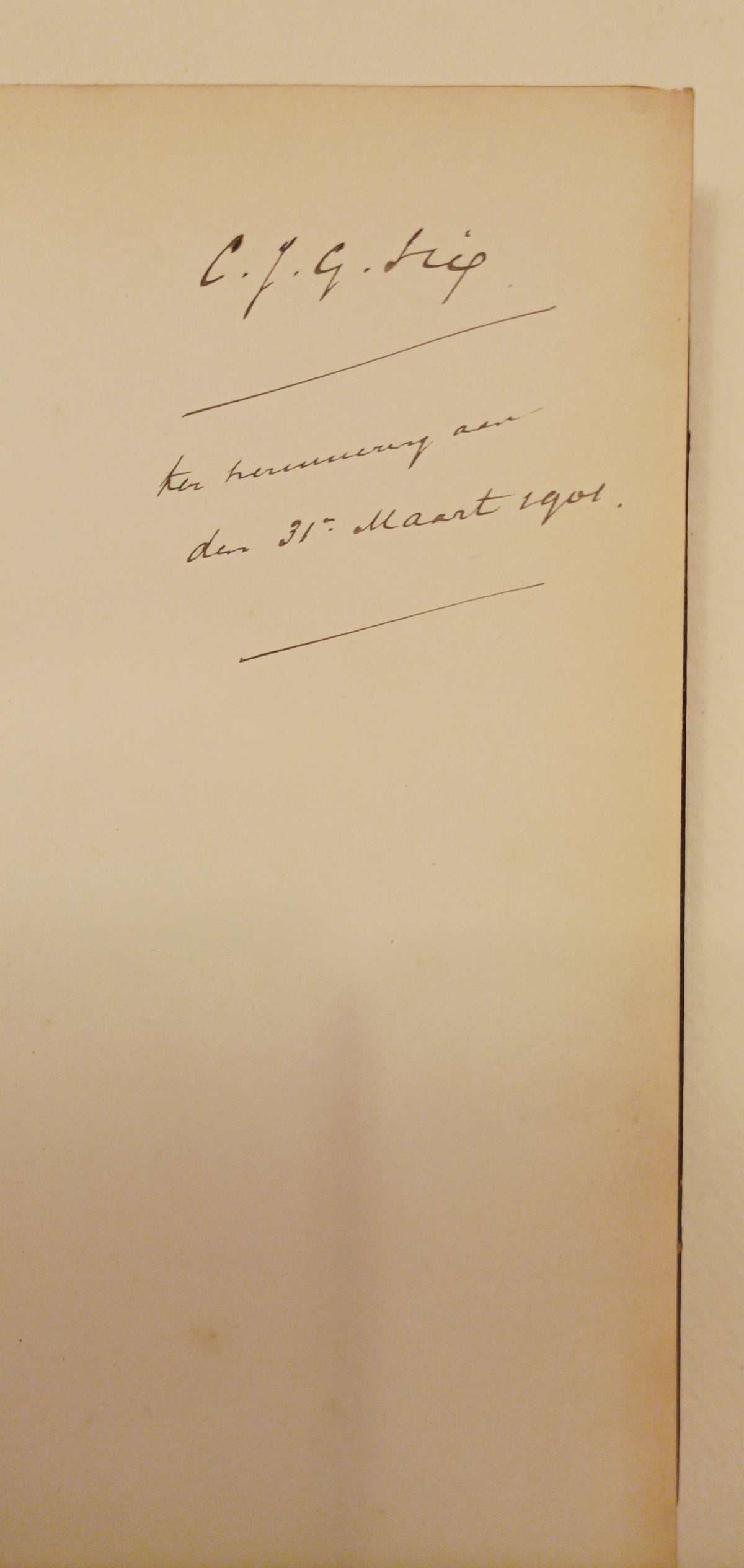 [Vincent van Gogh] J.E. de Voogt. Bladen uit het dagboek van Gosewinus: geboren 24 Oct. 1832, gestorven 23 Oct. 1852