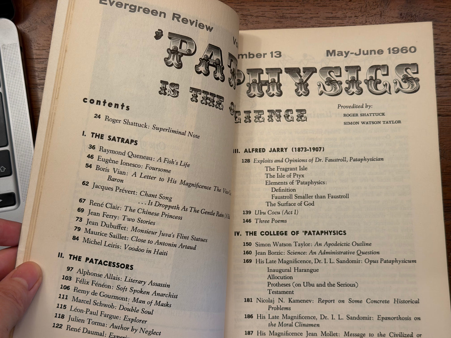 What is 'Pataphysics? EVERGREEN REVIEW. 1960