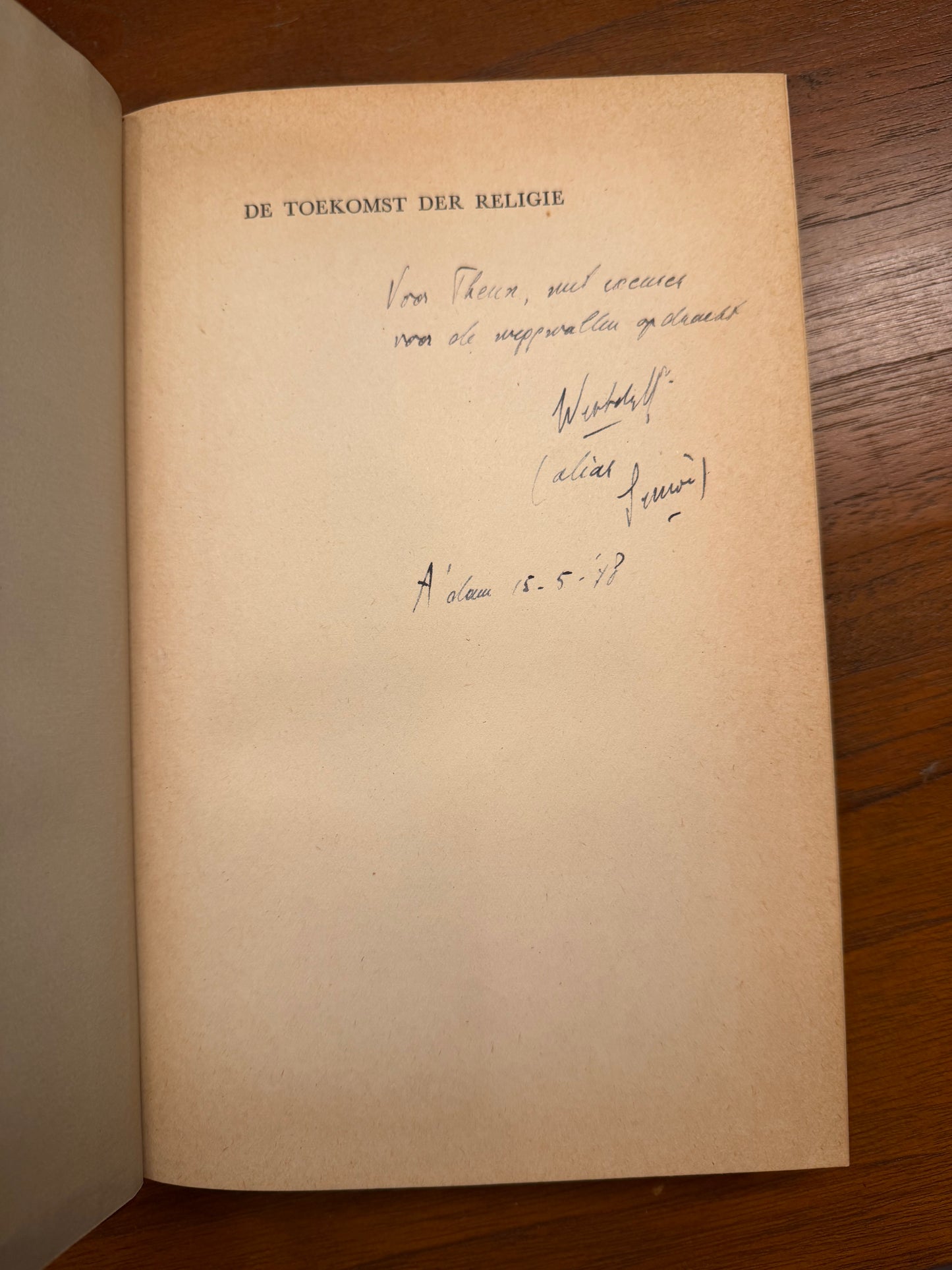 S. VESTDIJK. DE TOEKOMST DER RELIGIE