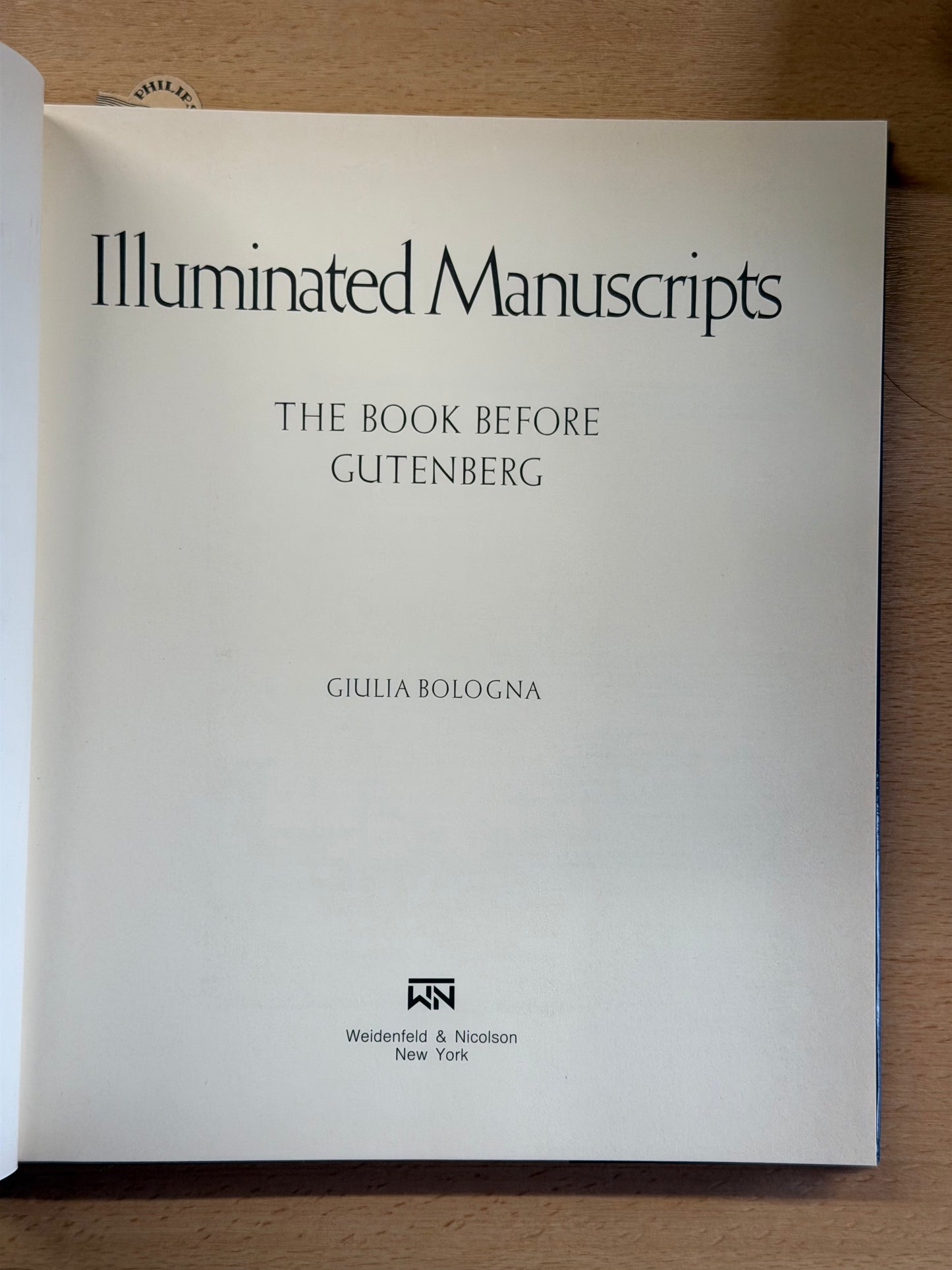 Illuminated Manuscripts THE BOOK BEFORE GUTENBERG. 2000