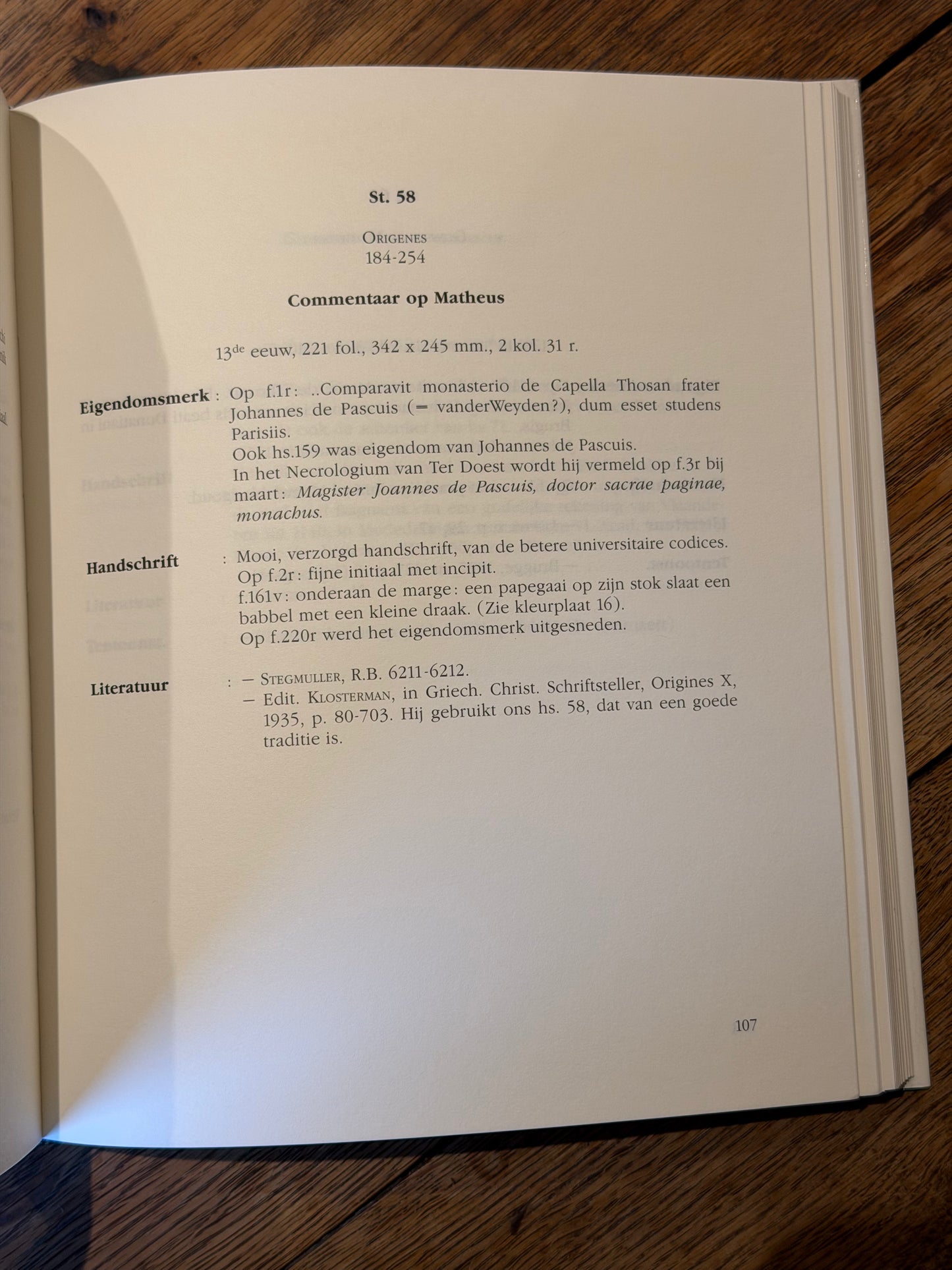 D. ANSELM HOSTE O.S.B. DE HANDSCHRIFTEN VAN TER DOEST. 1993