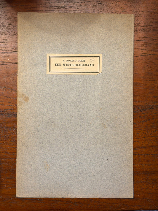 A. ROLAND HOLST. EEN WINTERDAGERAAD