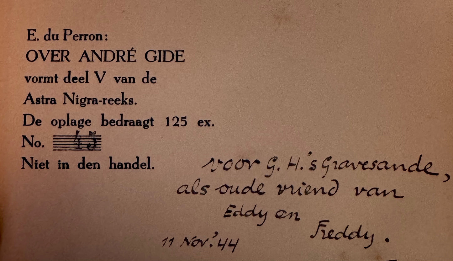 E. du Perron, Over André Gide. Astra Nigra V [1944]