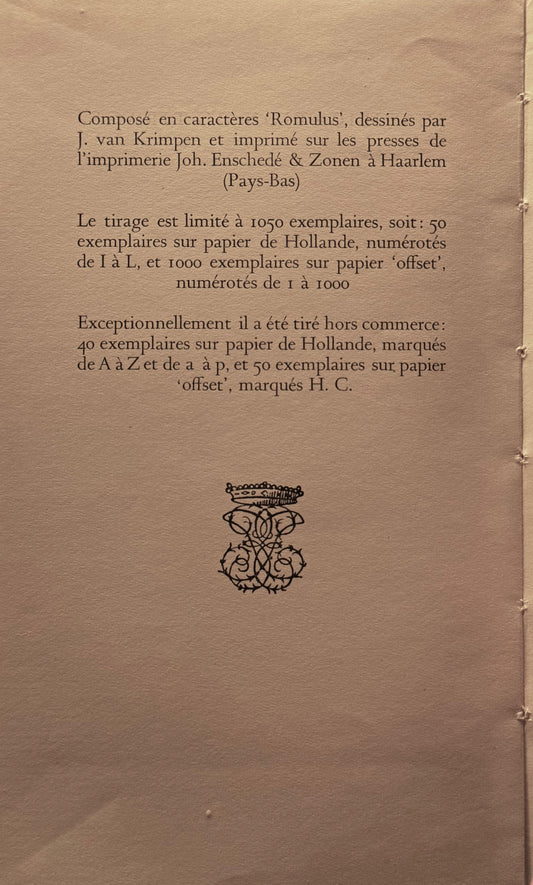Valery Larbaud, Lettres à André Gide. Paris & La Haye, A.A.M. Stols 1948