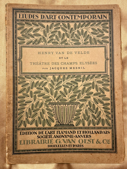 [Art Nouveau] Mesnil, Jacques Henry van de Velde et le Théatre des Champs Elysées. Brussel & Paris, Van Oest,[1914]