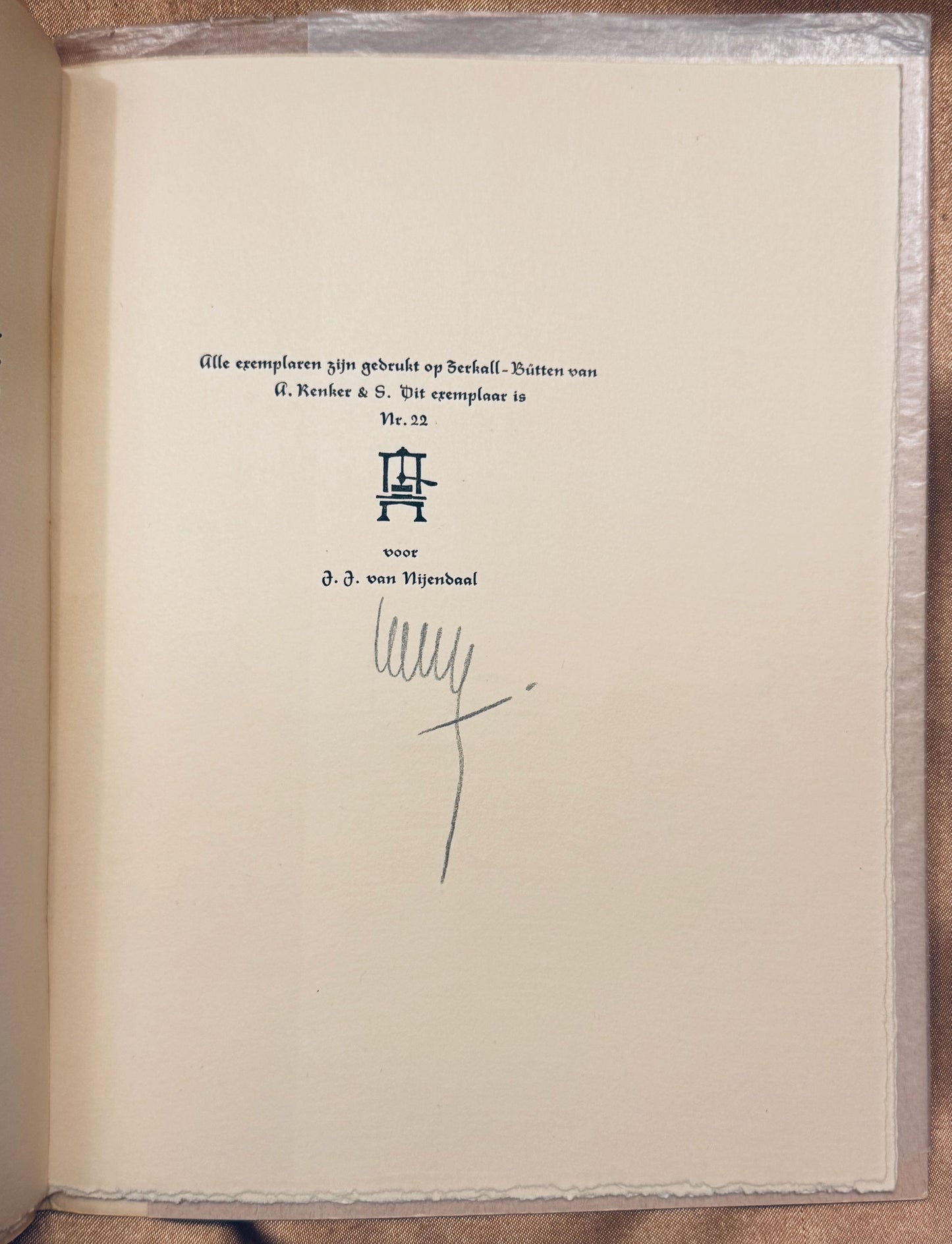 [Renildis Handpers]. Leopold, J.H. Twee amoreuse liedekens. Utrecht, Renildis Handpers, 1989.