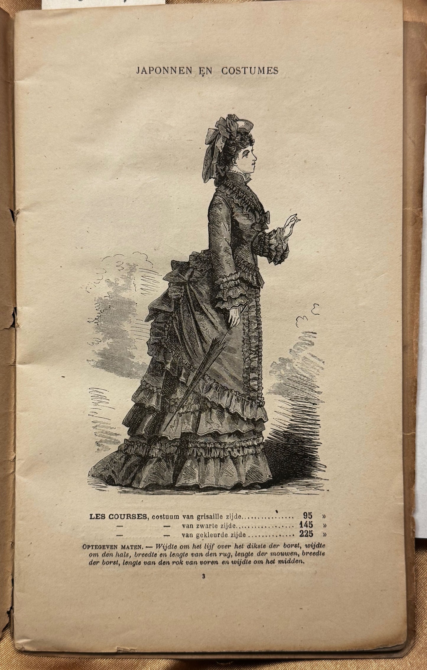 [Handelscatalogi. Mode] Jules Jaluzot Algemeen expositie van de nieuwe stoffen voor het zomerseizoen 1875. Groote magazijnen van den Printemps. Parijs, 1875.