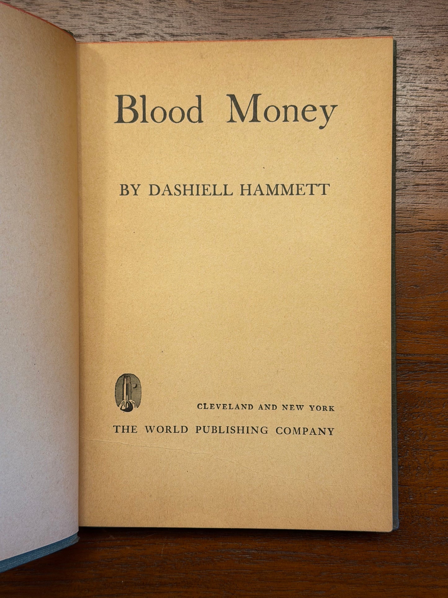 Blood Money BY DASHIELL HAMMETT