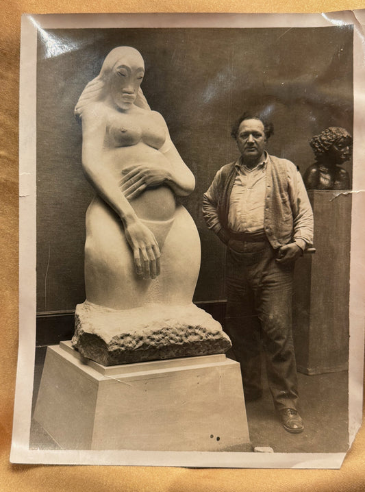 Epstein, Jacob. Epstein’s striking new sculpture [Genesis, 1931].