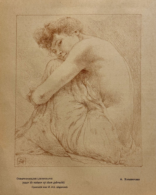 Rassenfosse, Armand Zittend halfnaakt.