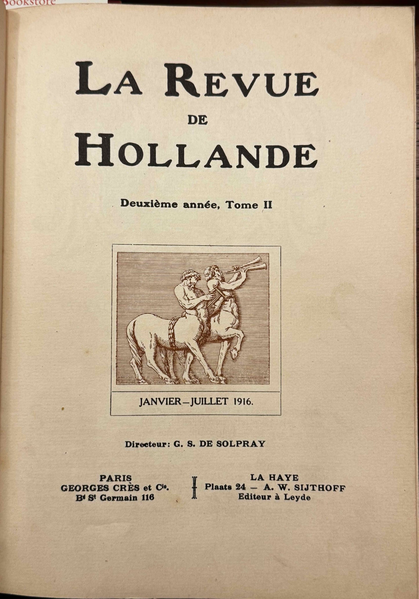 Nerée tot Babberich, Carel de ‘Deux poemes’, & Nandor de Solpray ‘Carel de Nerée: Peintre et Poet’, in: La Revue de Hollande, 1916-I, p. 854-855 & 1442-1447.