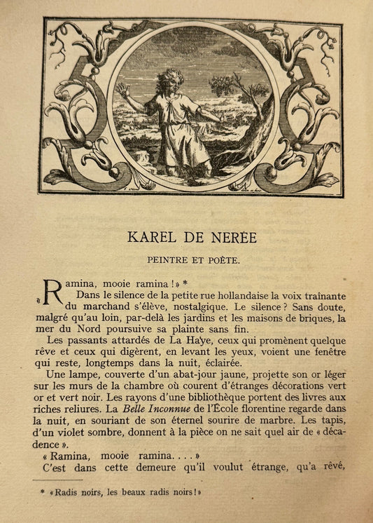Nerée tot Babberich, Carel de ‘Deux poemes’, & Nandor de Solpray ‘Carel de Nerée: Peintre et Poet’, in: La Revue de Hollande, 1916-I, p. 854-855 & 1442-1447.