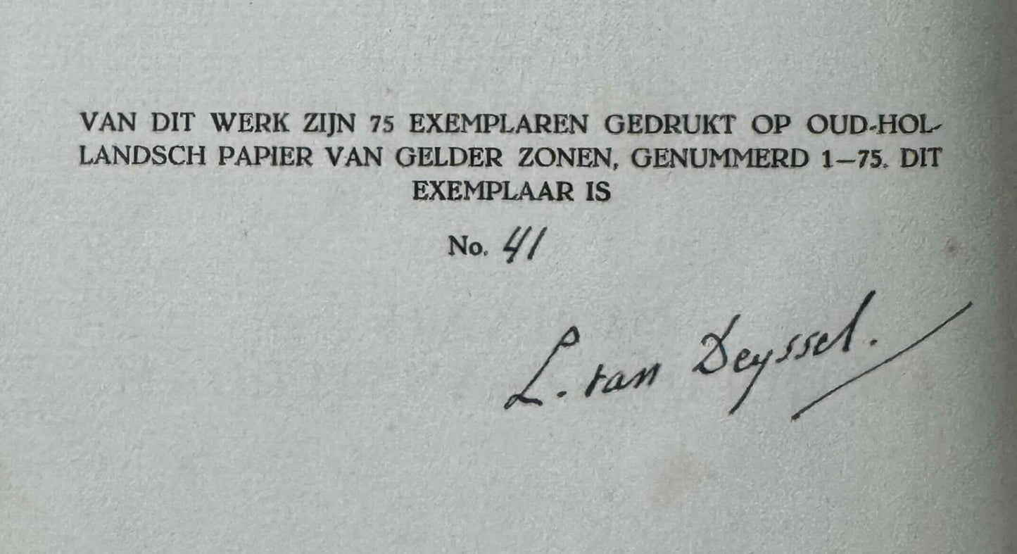 [LUXE] Deyssel, Lodewijk van Gedenkschriften. Amsterdam, Querido, 1924.