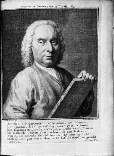 Pieter Langendijk. Gedichten. Haarlem, J. Bosch, 1751-1760