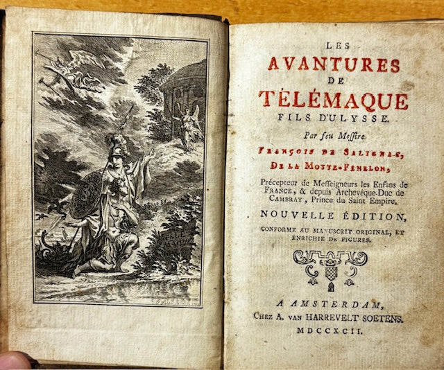 Fenelon. Les avantures de Télématique fils d'Ulysse. Amsterdam, A. van Harrevelt, 1792