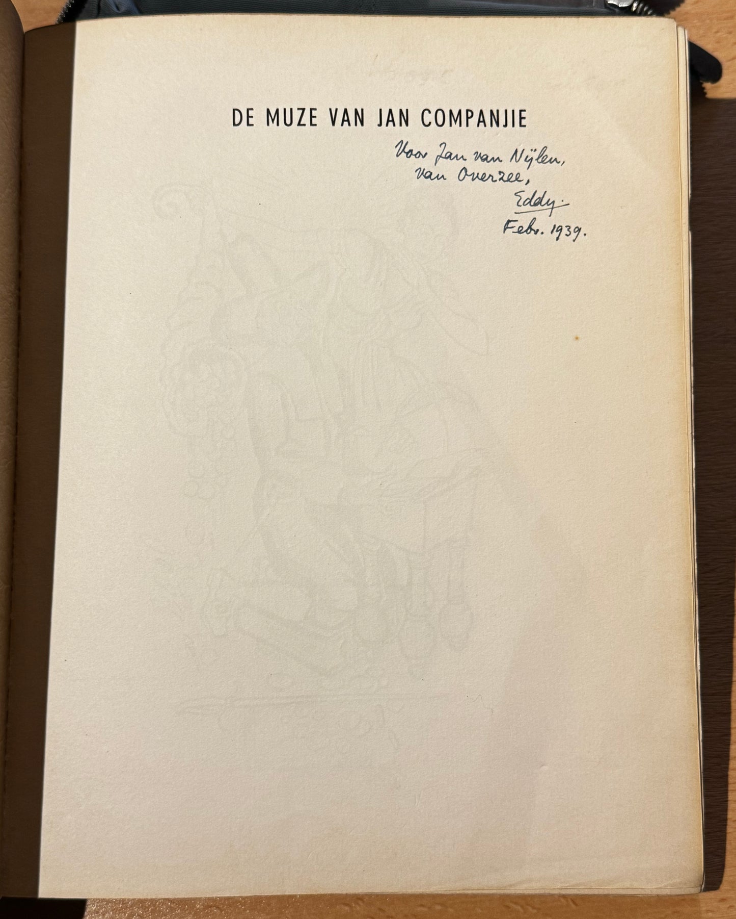 E.du Perron. De Muze van Jan Companjie. Bandoeng, Uitgevers A.C. Nix, 1939