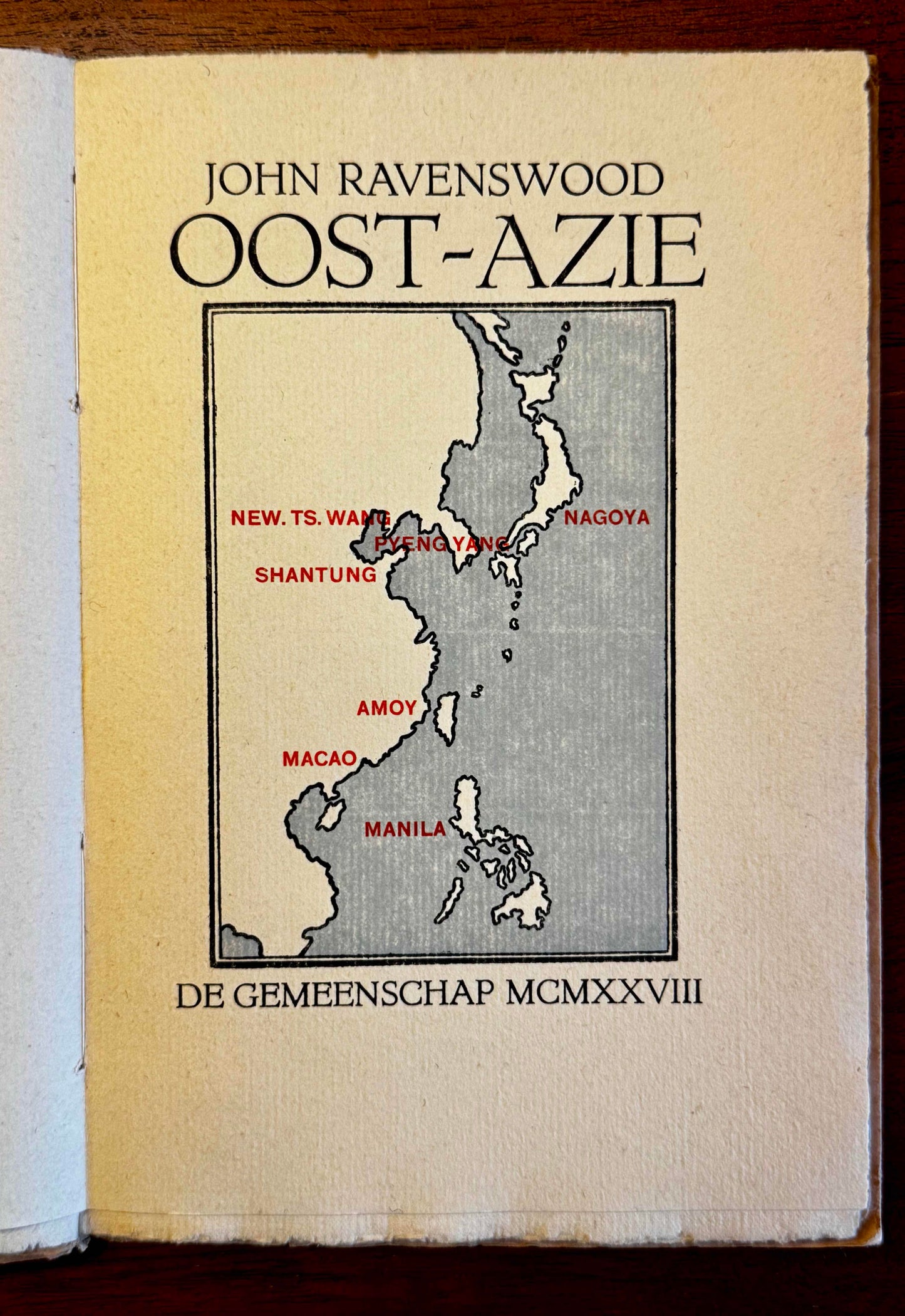 John Ravenswood [J. Slauerhoff], Oost-Azië. De Gemeenschap, 1928
