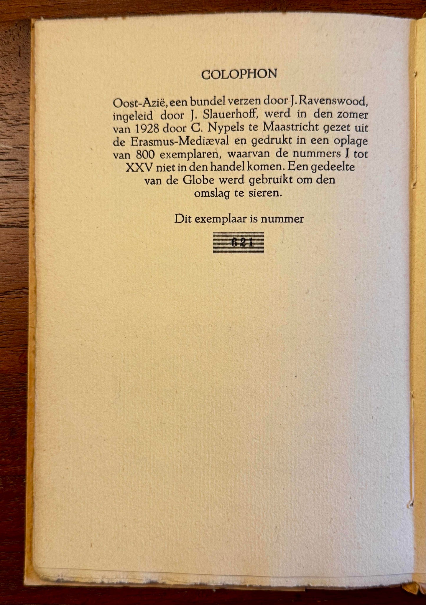John Ravenswood [J. Slauerhoff], Oost-Azië. De Gemeenschap, 1928